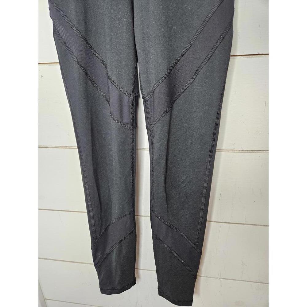 Aerie Chill. Play. Move. XS Black leggings with some mesh details - Picture 3 of 5